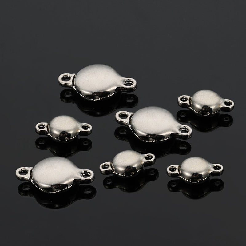Linsoir Beads Brass Made Round Magnetic Clasps Stronger Magnetic Closure for Necklace Bracelet and Chain Keep Your Jewelry Secure 10 Sets/lot - Image 4